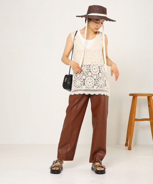 FREAK'S STORE(フリークスストア)の「Casselini/キャセリーニ ナミナミハット(ハット・レディース・ベージュ/ブラウン・ONE SIZE)」の19枚目の写真