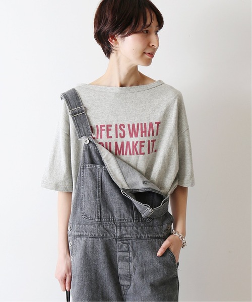 FRAMeWORK(フレームワーク)の「ヴィンテージ天竺ロゴTシャツ◆(Tシャツ/カットソー・レディース・チャコールグレー/ホワイト/グレー・FREE)」の8枚目の写真