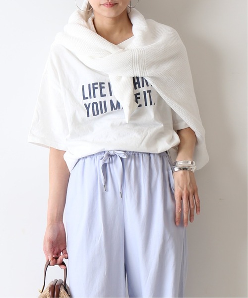 FRAMeWORK(フレームワーク)の「ヴィンテージ天竺ロゴTシャツ◆(Tシャツ/カットソー・レディース・チャコールグレー/ホワイト/グレー・FREE)」の12枚目の写真