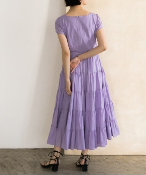 RANDA(ランダ)の「ボリュームティアードワンピース(ワンピース・レディース・ブラック/ベージュ/パープル・0/1)」の5枚目の写真