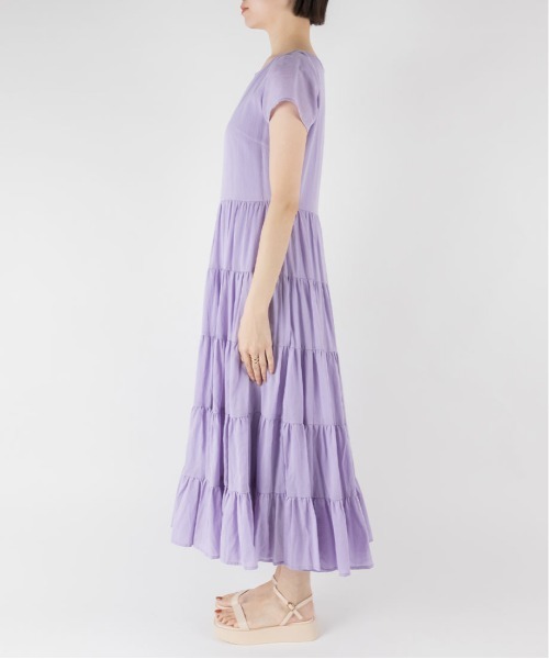 RANDA(ランダ)の「ボリュームティアードワンピース(ワンピース・レディース・ブラック/ベージュ/パープル・0/1)」の15枚目の写真