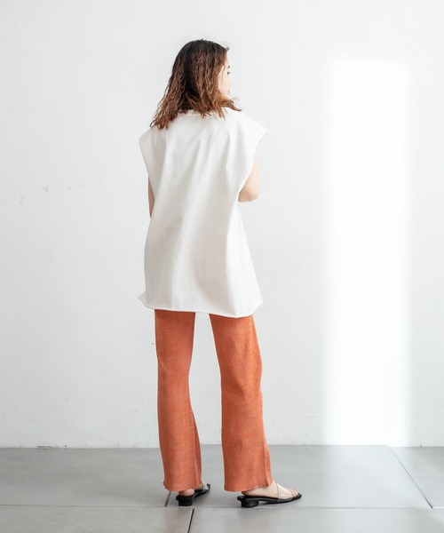 mystic（ミスティック）の「メランジニットパンツ（その他パンツ・レディース・ベージュ/オレンジ/グリーン・FREE）」の3枚目の写真