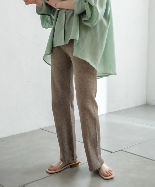 mystic（ミスティック）の「メランジニットパンツ（その他パンツ・レディース・ベージュ/オレンジ/グリーン・FREE）」の18枚目の写真