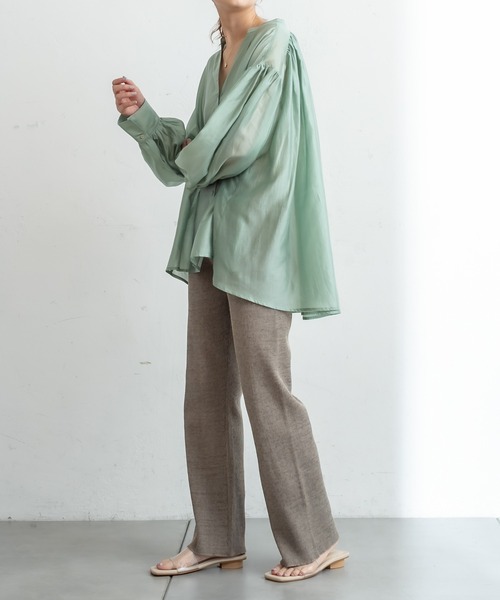 mystic（ミスティック）の「メランジニットパンツ（その他パンツ・レディース・ベージュ/オレンジ/グリーン・FREE）」の17枚目の写真