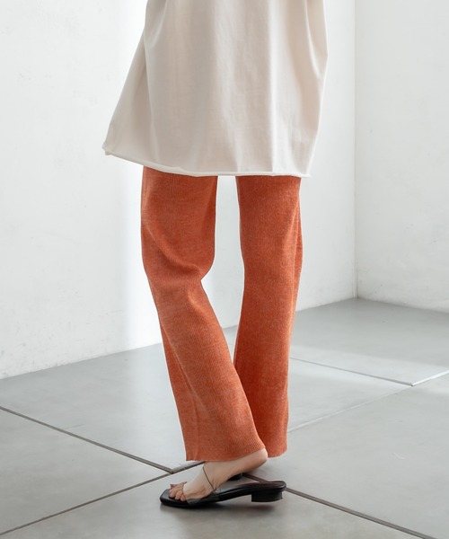 mystic（ミスティック）の「メランジニットパンツ（その他パンツ・レディース・ベージュ/オレンジ/グリーン・FREE）」の20枚目の写真