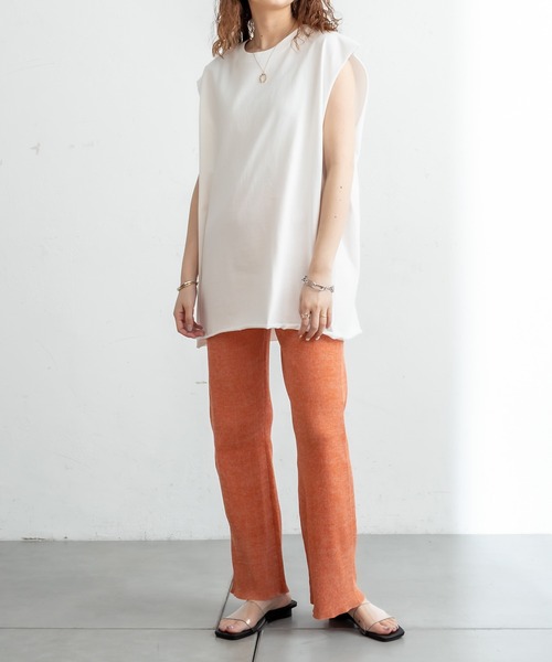 mystic（ミスティック）の「メランジニットパンツ（その他パンツ・レディース・ベージュ/オレンジ/グリーン・FREE）」の9枚目の写真