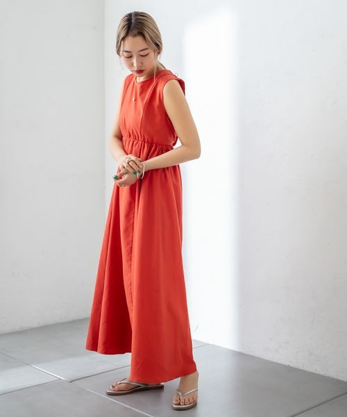 mystic（ミスティック）の「BACKクロスワンピース（ワンピース・レディース・アイボリー/ブラック/オリーブ/ブルー/オレンジ・FREE）」の13枚目の写真