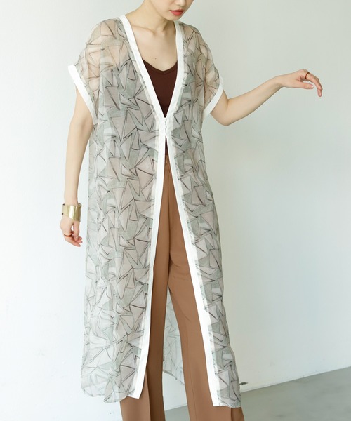 セール ワンピース Room バースデイルーム のファッション Birthday トライアングル柄2wayシアーワンピース ワンピース Birthday