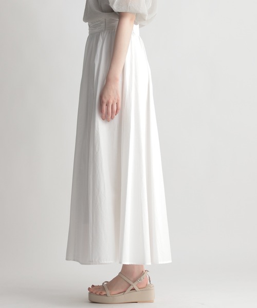 Andemiu(アンデミュウ)の「ギャザーフレアスカート948822(スカート・レディース・ホワイト/ブラック/ベージュ/カーキ/ピンク/その他/ライトグレー・FREE)」の19枚目の写真