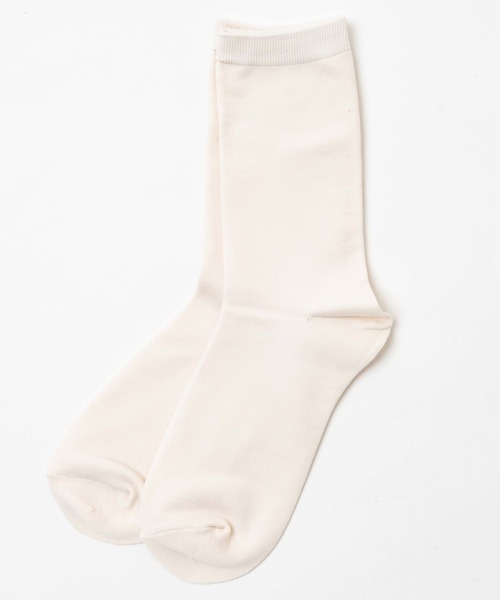 WEGO（ウィゴー）の「WEGO/無地ソックス（ソックス/靴下・レディース・ホワイト/ブラック/パープル/レッド/イエロー/オレンジ/グリーン・23-25cm）」の2枚目の写真