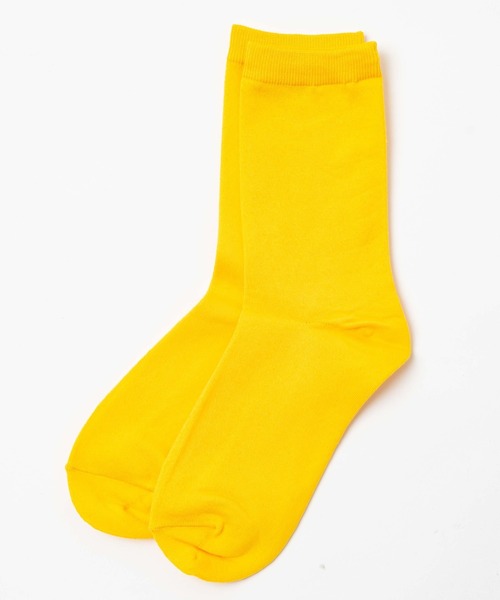 WEGO（ウィゴー）の「WEGO/無地ソックス（ソックス/靴下・レディース・ホワイト/ブラック/パープル/レッド/イエロー/オレンジ/グリーン・23-25cm）」の5枚目の写真