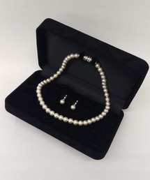 SUIT SELECT（スーツセレクト）の「【冠婚葬祭】貝パール(人工真珠) ネックレス・イヤリングセット(ケース付き)（ネックレス）」