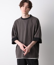 JUNRED | ロールアップワイドTEE(Tシャツ/カットソー)