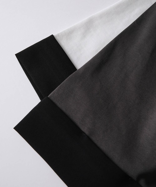 JUNRED（ジュンレッド）の「ロールアップワイドTEE（Tシャツ/カットソー・メンズ・ホワイト/チャコールグレー・M/L）」の9枚目の写真