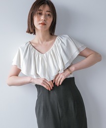 CoRyラッフルノースリーブブラウス　952813
