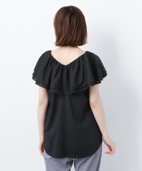 ブラウス シャツ シアーラッフルノースリーブブラウス レディース NOLLEY'S｜シアーラッフルブラウス | Rakuten Fashion(楽天