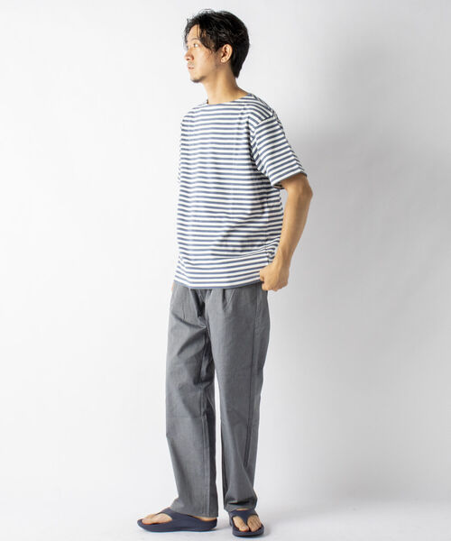 NOLLEY'S goodman(ノーリーズグッドマン)の「バスクボーダー ビッグTシャツ (※ユニセックスで着用可)(Tシャツ/カットソー・メンズ・ブルー系その他/ホワイト系その他/ホワイト系その他2/ホワイト系その他3・SMALL/MEDIUM/LARGE)」の5枚目の写真