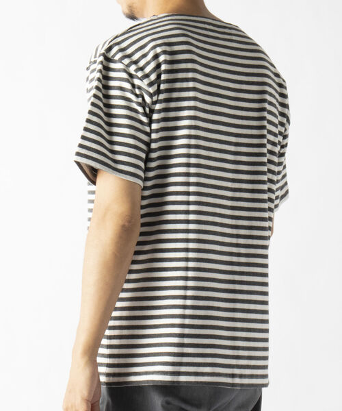 NOLLEY'S goodman(ノーリーズグッドマン)の「バスクボーダー ビッグTシャツ (※ユニセックスで着用可)(Tシャツ/カットソー・メンズ・ブルー系その他/ホワイト系その他/ホワイト系その他2/ホワイト系その他3・SMALL/MEDIUM/LARGE)」の11枚目の写真