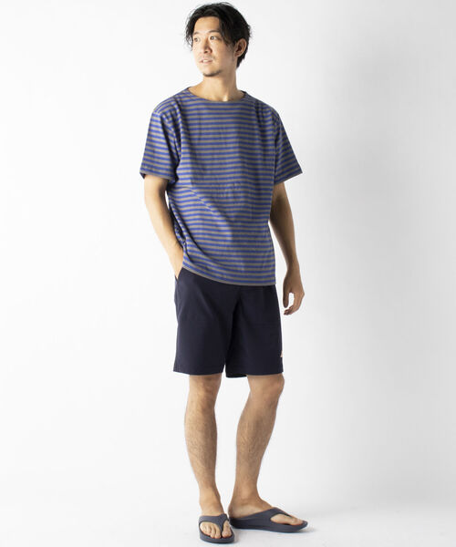 NOLLEY'S goodman(ノーリーズグッドマン)の「バスクボーダー ビッグTシャツ (※ユニセックスで着用可)(Tシャツ/カットソー・メンズ・ブルー系その他/ホワイト系その他/ホワイト系その他2/ホワイト系その他3・SMALL/MEDIUM/LARGE)」の17枚目の写真