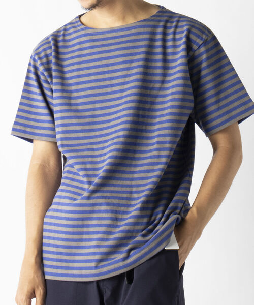 NOLLEY'S goodman(ノーリーズグッドマン)の「バスクボーダー ビッグTシャツ (※ユニセックスで着用可)(Tシャツ/カットソー・メンズ・ブルー系その他/ホワイト系その他/ホワイト系その他2/ホワイト系その他3・SMALL/MEDIUM/LARGE)」の18枚目の写真