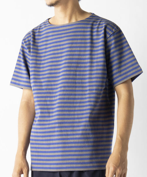 NOLLEY'S goodman(ノーリーズグッドマン)の「バスクボーダー ビッグTシャツ (※ユニセックスで着用可)(Tシャツ/カットソー・メンズ・ブルー系その他/ホワイト系その他/ホワイト系その他2/ホワイト系その他3・SMALL/MEDIUM/LARGE)」の19枚目の写真