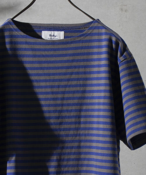 NOLLEY'S goodman(ノーリーズグッドマン)の「バスクボーダー ビッグTシャツ (※ユニセックスで着用可)(Tシャツ/カットソー・メンズ・ブルー系その他/ホワイト系その他/ホワイト系その他2/ホワイト系その他3・SMALL/MEDIUM/LARGE)」の20枚目の写真