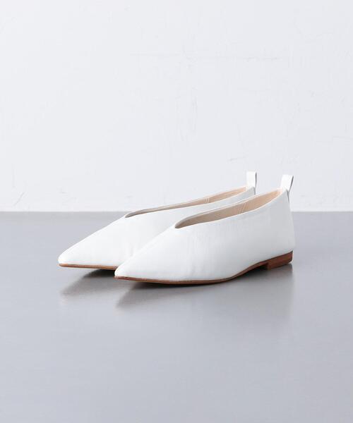 UNITED ARROWS（ユナイテッドアローズ）の「UWFM D/C ポインテッド フラット パンプス（パンプス・レディース・ホワイト/ピンク/イエロー・38/35/36/37/35h/36h/37h）」の11枚目の写真