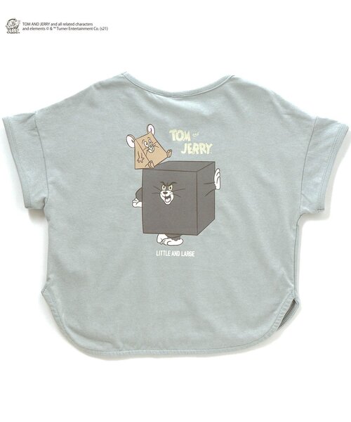 Tom＆Jerry（トムアンドジェリー）の「/トムとジェリー ファニーアートTシャツ（Tシャツ/カットソー・キッズ・オフホワイト/サックスブルー/イエロー/チャコール・90/100/110/120/80/130/140）」の4枚目の写真