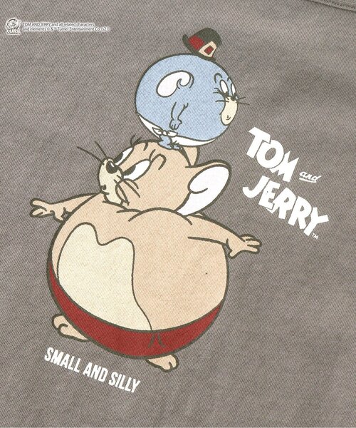 Tom＆Jerry（トムアンドジェリー）の「/トムとジェリー ファニーアートTシャツ（Tシャツ/カットソー・キッズ・オフホワイト/サックスブルー/イエロー/チャコール・90/100/110/120/80/130/140）」の12枚目の写真