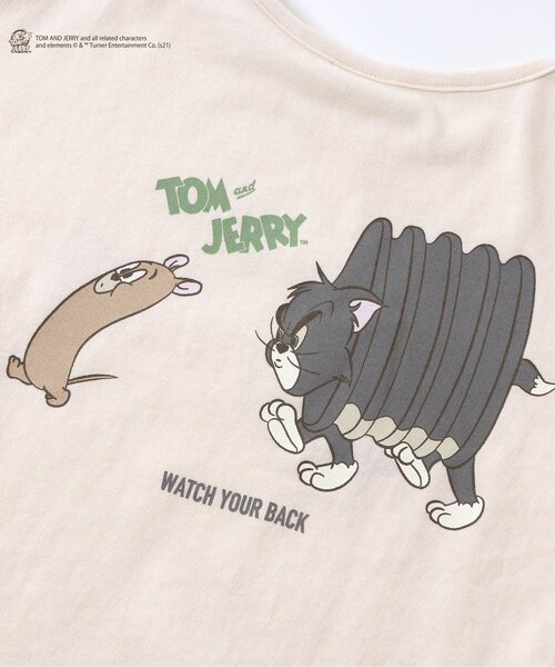 Tom＆Jerry（トムアンドジェリー）の「/トムとジェリー ファニーアートTシャツ（Tシャツ/カットソー・キッズ・オフホワイト/サックスブルー/イエロー/チャコール・90/100/110/120/80/130/140）」の16枚目の写真