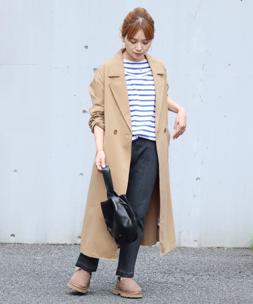 JOURNAL STANDARD（ジャーナルスタンダード）の「■■■コットンツイル ロングコート◆（その他アウター・レディース・ベージュ/カーキ・M/S）」の3枚目の写真