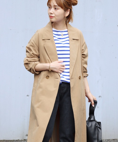 JOURNAL STANDARD（ジャーナルスタンダード）の「■■■コットンツイル ロングコート◆（その他アウター・レディース・ベージュ/カーキ・M/S）」の6枚目の写真