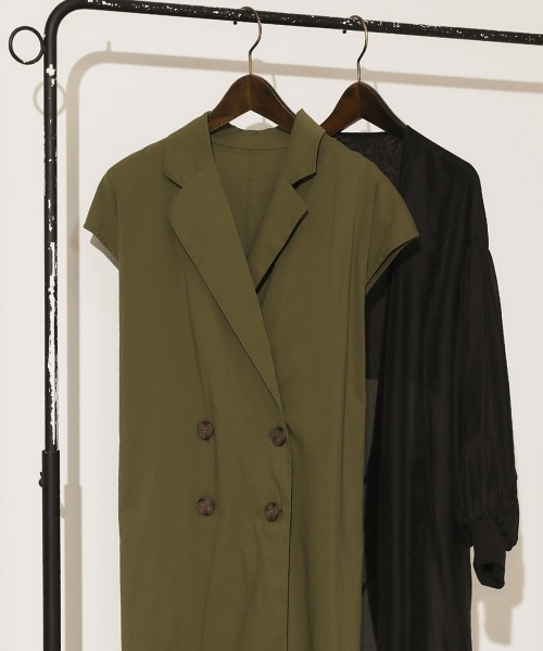 Bou Jeloud（ブージュルード）の「アウター＆ジレセット3wayCT（ノーカラーコート・レディース・ブラック/ベージュ・38）」の5枚目の写真