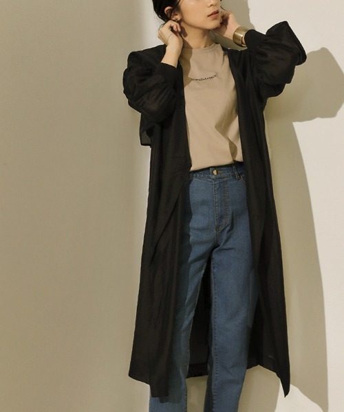 Bou Jeloud（ブージュルード）の「アウター＆ジレセット3wayCT（ノーカラーコート・レディース・ブラック/ベージュ・38）」の18枚目の写真