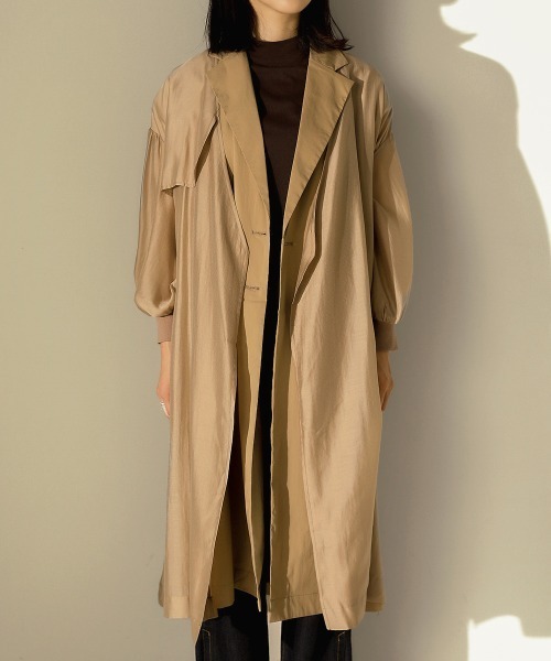 Bou Jeloud（ブージュルード）の「アウター＆ジレセット3wayCT（ノーカラーコート・レディース・ブラック/ベージュ・38）」の19枚目の写真