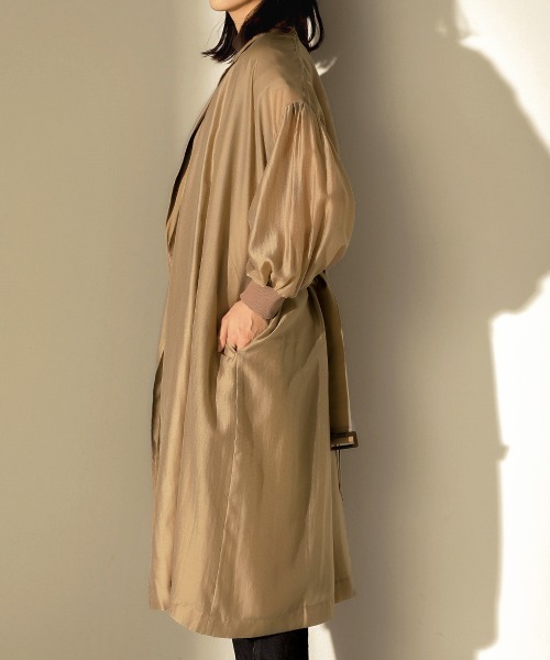 Bou Jeloud（ブージュルード）の「アウター＆ジレセット3wayCT（ノーカラーコート・レディース・ブラック/ベージュ・38）」の13枚目の写真