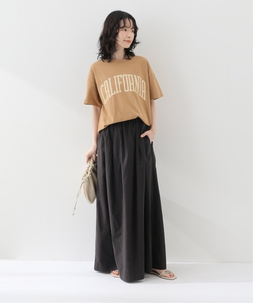 Spick & Span（スピックアンドスパン）の「タックギャザースカート（スカート・レディース・ライトグレー/カーキ・36/38）」の3枚目の写真