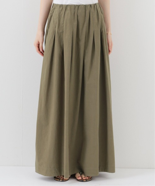 Spick & Span（スピックアンドスパン）の「タックギャザースカート（スカート・レディース・ライトグレー/カーキ・36/38）」の7枚目の写真
