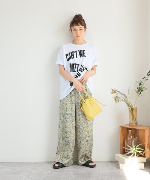 JOURNAL STANDARD（ジャーナルスタンダード）の「ビックロゴワイドTシャツ（Tシャツ/カットソー・レディース・ホワイト/チャコールグレー/ブラック・FREE）」の13枚目の写真