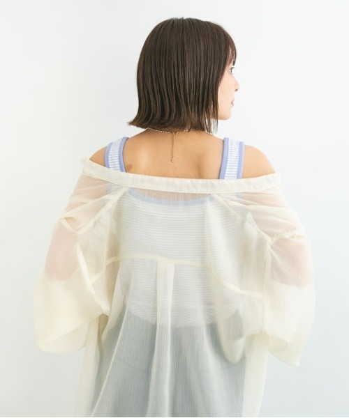 nemne store(ネンネストア)の「チョコミントアイスと配色ボーダータンクトップ(タンクトップ・レディース・パープル/オフホワイト/ミント・F)」の12枚目の写真