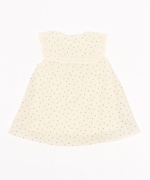 petit main(プティマイン)の「BIG衿ワンピース(ワンピース・キッズ・ネイビー/アイボリー・80cm/90cm/110cm/120cm/130cm/100cm)」の3枚目の写真