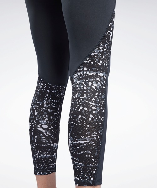 Reebok（リーボック）の「ランニング プリンテッド レギンス / Running Printed Leggings（レギンス/スパッツ・レディース・ブラック/ミント・SMALL/MEDIUM/LARGE/X-LARGE/XX-LARGE/X-SMALL）」の3枚目の写真