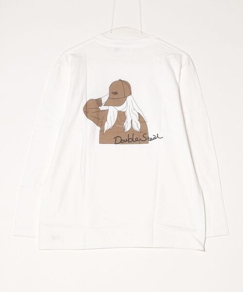 DOUBLE STEAL（ダブルスティール）の「Good Down Girl 長袖Tシャツ（Tシャツ/カットソー・メンズ・ホワイト/ブラック/バーガンディー・MEDIUM/LARGE/X-LARGE）」の22枚目の写真