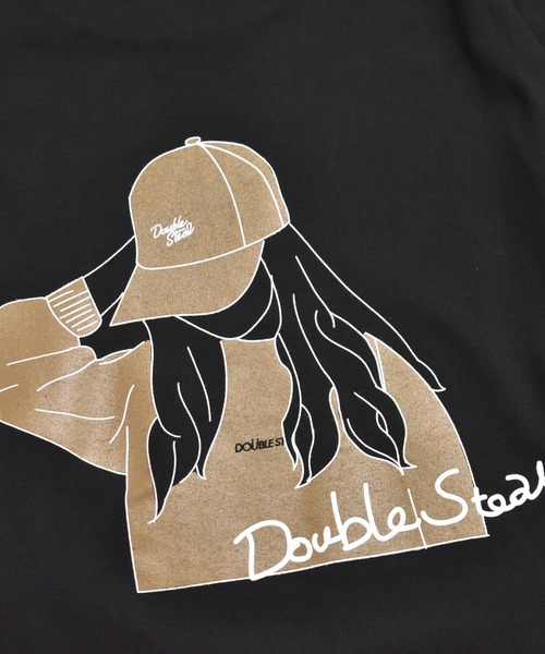 DOUBLE STEAL（ダブルスティール）の「Good Down Girl 長袖Tシャツ（Tシャツ/カットソー・メンズ・ホワイト/ブラック/バーガンディー・MEDIUM/LARGE/X-LARGE）」の21枚目の写真