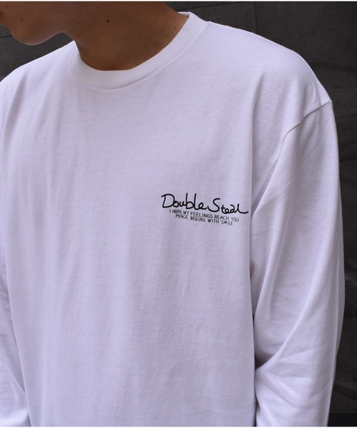 DOUBLE STEAL（ダブルスティール）の「Good Down Girl 長袖Tシャツ（Tシャツ/カットソー・メンズ・ホワイト/ブラック/バーガンディー・MEDIUM/LARGE/X-LARGE）」の13枚目の写真