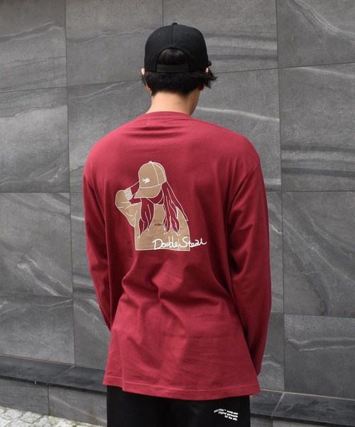 DOUBLE STEAL（ダブルスティール）の「Good Down Girl 長袖Tシャツ（Tシャツ/カットソー・メンズ・ホワイト/ブラック/バーガンディー・MEDIUM/LARGE/X-LARGE）」の16枚目の写真