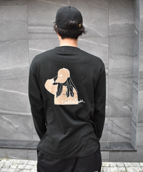 DOUBLE STEAL（ダブルスティール）の「Good Down Girl 長袖Tシャツ（Tシャツ/カットソー・メンズ・ホワイト/ブラック/バーガンディー・MEDIUM/LARGE/X-LARGE）」の10枚目の写真