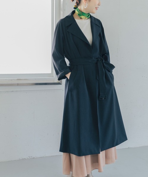 URBAN RESEARCH ROSSO(アーバンリサーチロッソ)の「バックタックトレンチコート(トレンチコート・レディース・ベージュ/ネイビー・SMALL/MEDIUM)」の8枚目の写真