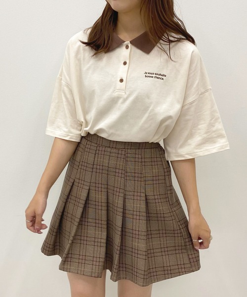 apres jour(アプレジュール)の「ルーズポロシャツ【ZOZOTOWN限定アイテム】(ポロシャツ・レディース・ブルー/ダークグリーン/アイボリー・フリー/X-LARGE)」の2枚目の写真