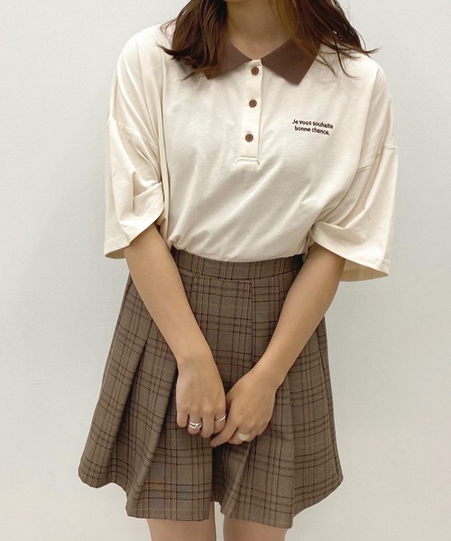 apres jour(アプレジュール)の「ルーズポロシャツ【ZOZOTOWN限定アイテム】(ポロシャツ・レディース・ブルー/ダークグリーン/アイボリー・フリー/X-LARGE)」の8枚目の写真